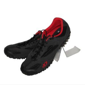 GIRO Junction Cycling Shoes US 12/ EU 46 Black Red Off Road Cleated MTB